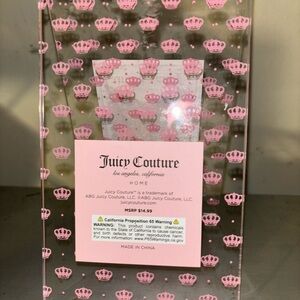 Juicy Couture Pink Crown Pattern Decor